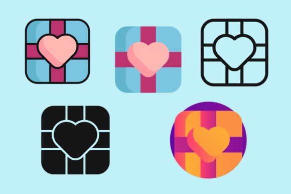 Download Valentine Icons Chocolate Box - Valentine icons Collection