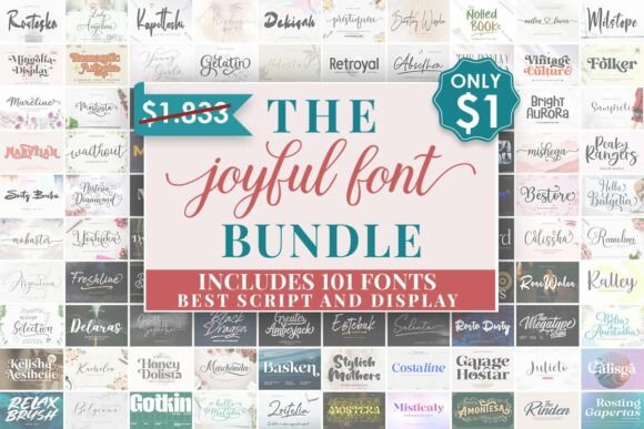 Download The Joyful Font Bundle - Joyful font Collection