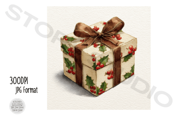 Download Festive Christmas Gift Box Clipart Set - Gift box clipart Collection