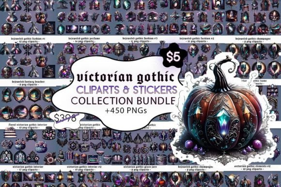 Download Victorian Gothic Clipart Bundle - Victorian gothic clipart Collection